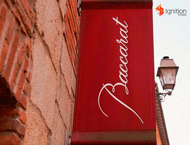 nome italiano baccarat Letreiro na Itália escrito Baccarat