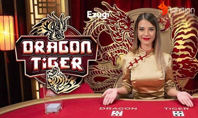 dragon tiger baccarat min Crupier y logo de Dragon Tiger