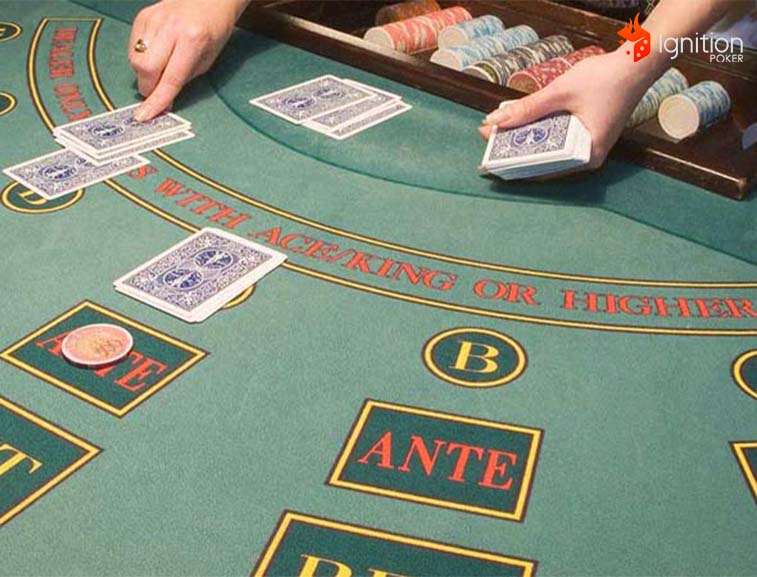 crupier cartas caribbean Mesa de poker caribbean