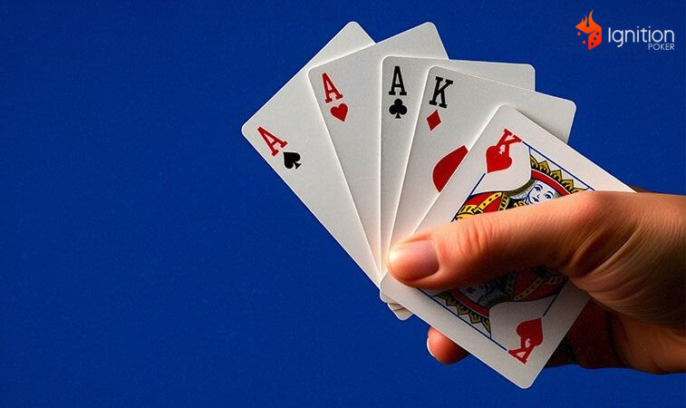 trinca maos poker Trio de Ases