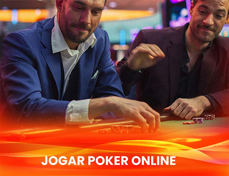 heads up poker Homens jogando poker