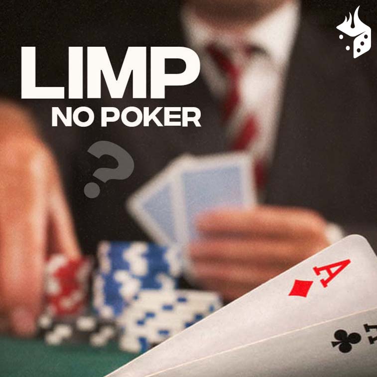 conheca limp poker 1 Dois Ases no primeiro plano e pessoa com cartas e fichas ao fundo.