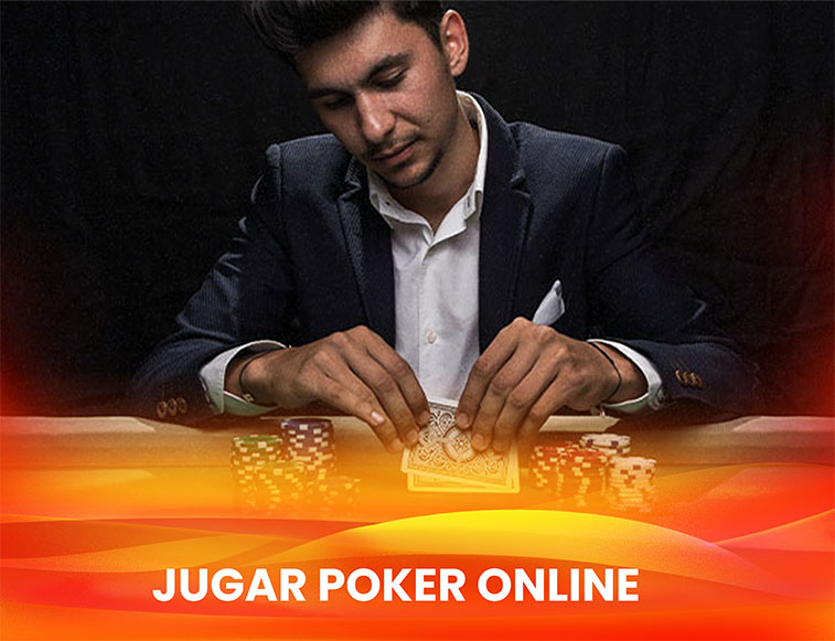burbuja mesa jugador Jugador de poker mirando su mano