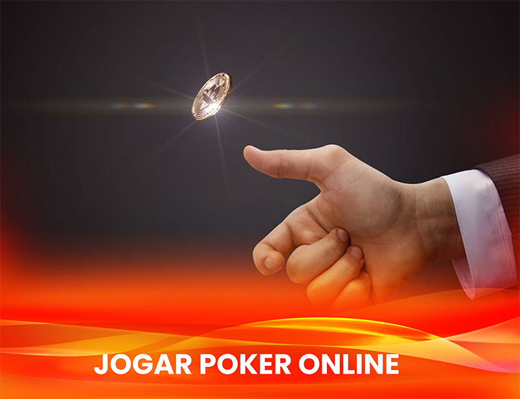 flip no poker Homem jogando uma moeda