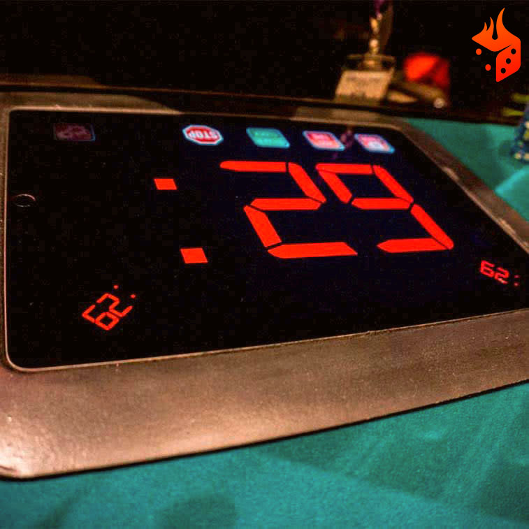 action clock poker Action clock en mesa de poker