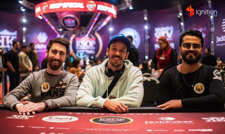 time de poker 3 membros de equipe de poker