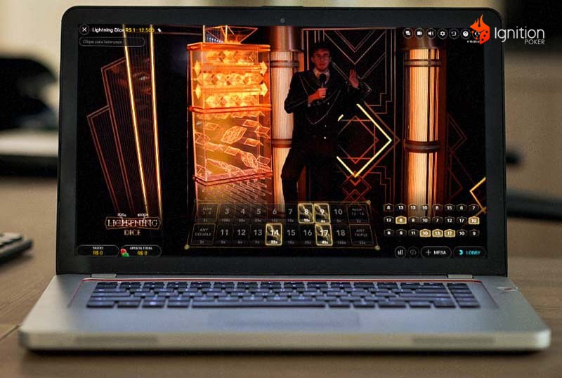 dados ao vivo Interface do Lightning Dice Ao Vivo