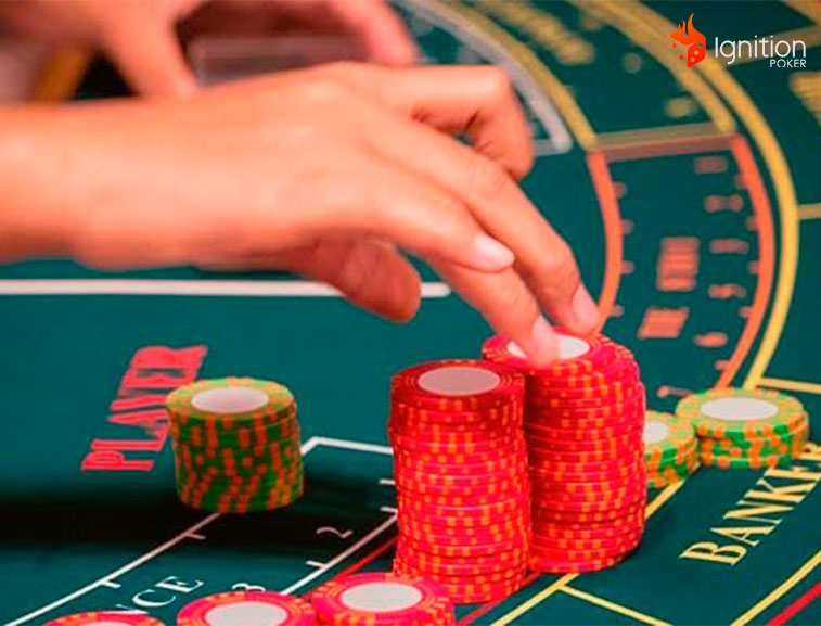 fichas baccarat mesa Fichas en la mesa de baccarat