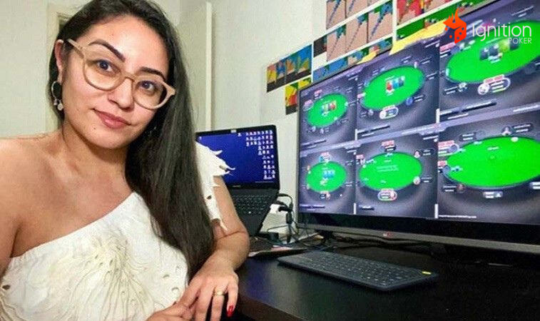 carla poker internet Carla Marins jogando poker online