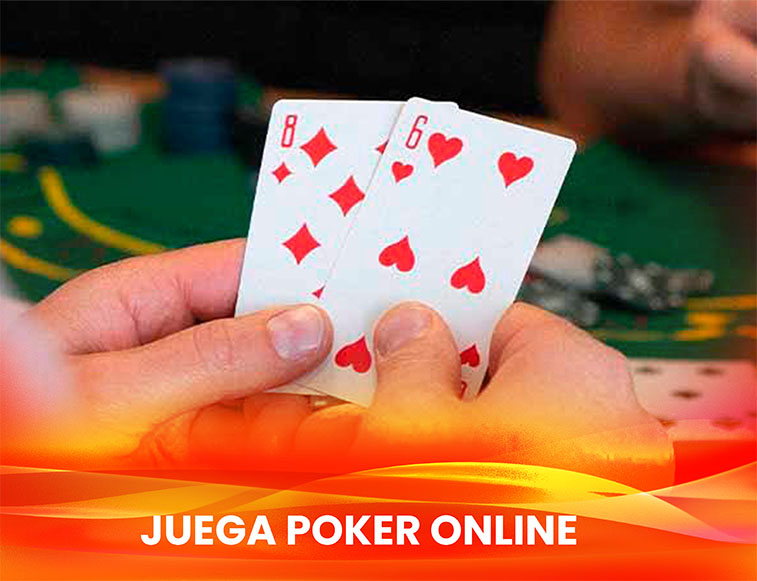 cartas poker mano Mano con cartas de poker