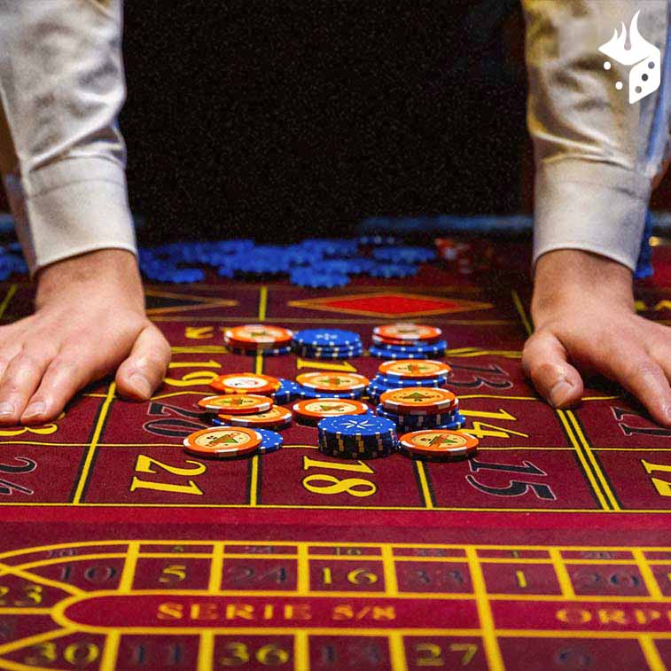 casino mesa ruleta mesa de casino repleta de fichas