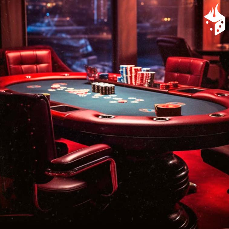 casino mexico apostar Mesa de poker con diversas fichas
