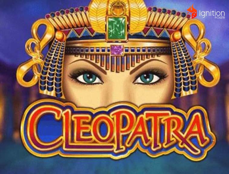 cleopatra slot jugar gráfica con logo de Cleopatra