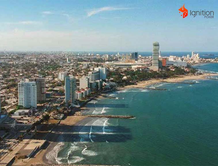 playas veracruz ciudad visión aerea de la playa de Veracruz