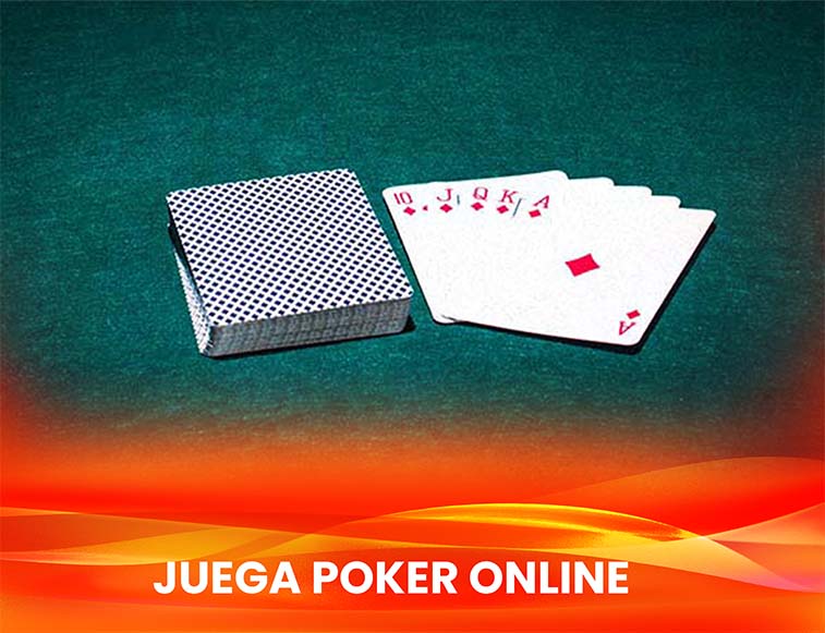 baraja poker online Cartas de baraja arriba de una mesa de poker