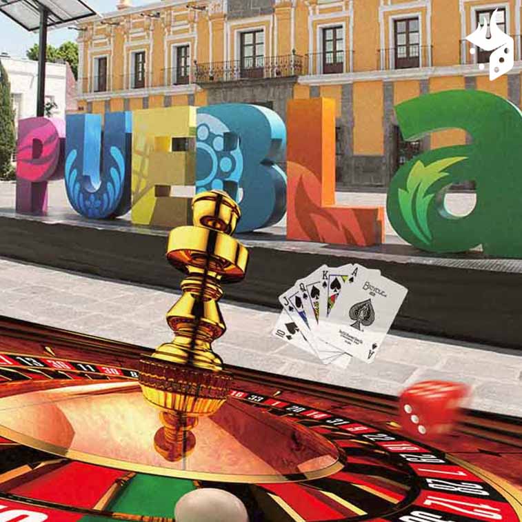 casino mexico puebla 1 Punto turístico de Puebla con ruleta, cartas y dados en png abajo