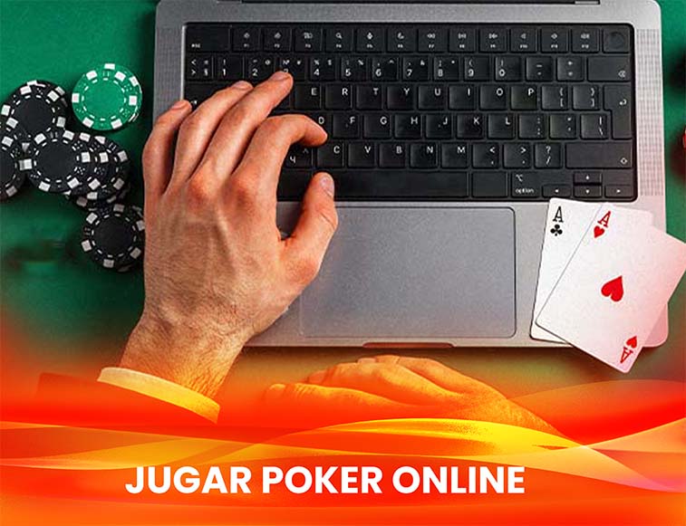jugador poker online Hombre jugando poker online