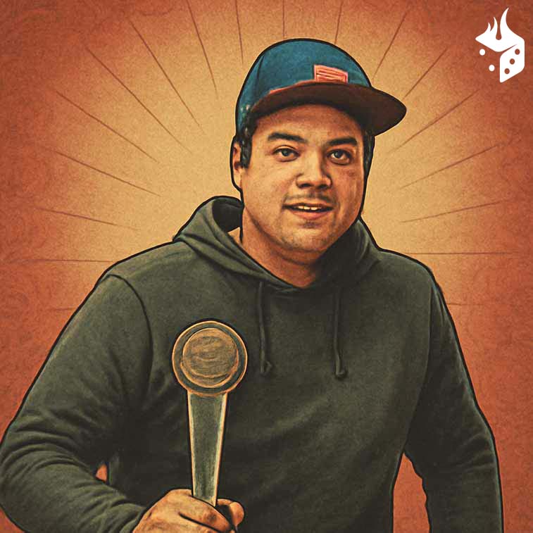 oscar mendez poker 1 Ilustración del jugador Óscar Méndez