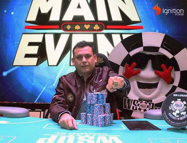 roberto borrego wsop Roberto Borrego con la medalla de ganador de la WSOP México