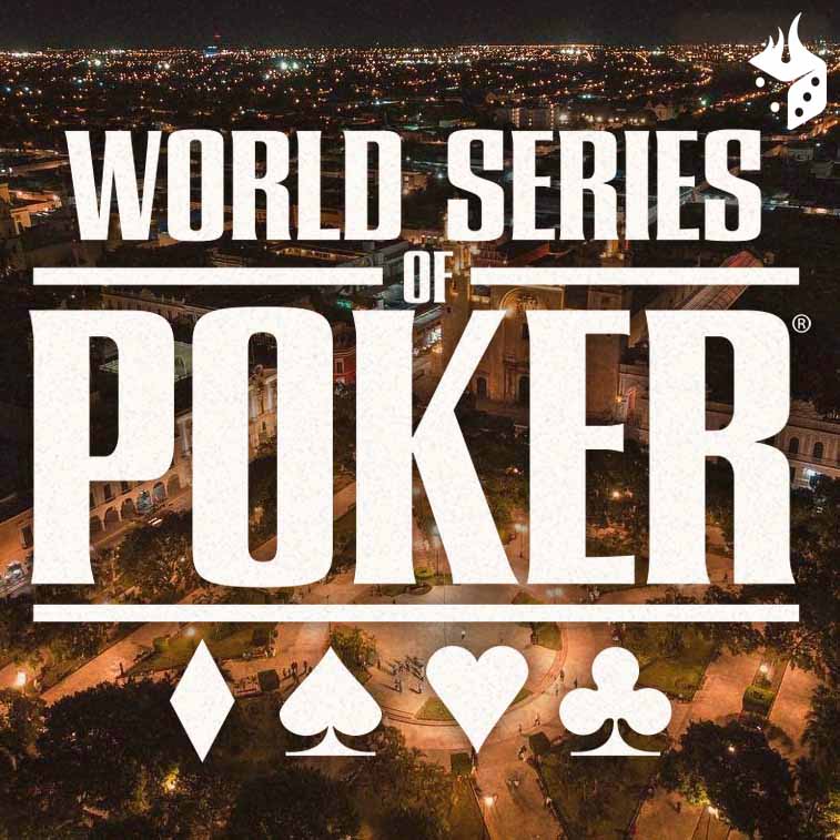 wsop mexico poker 1 ciudad de Yucatán al fondo con la logo de WSOP