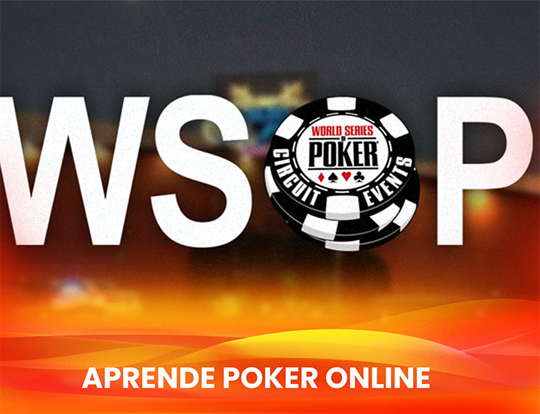 wsop mexico yucatan logo del torneo de WSOP y al fondo, la entrada de Golden Island Casino