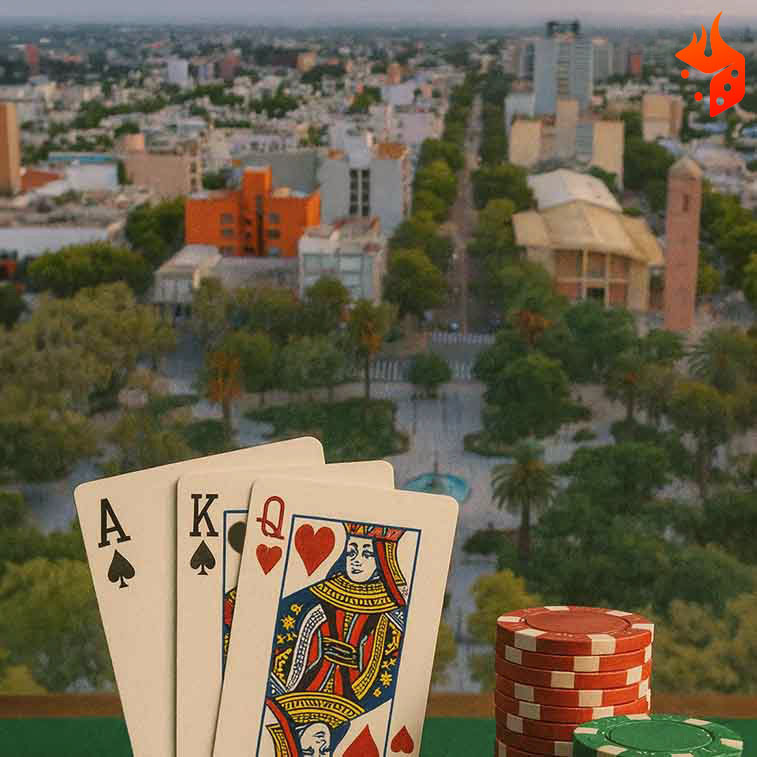 san juan poker Ciudad de salta con cartas y fichas de poker