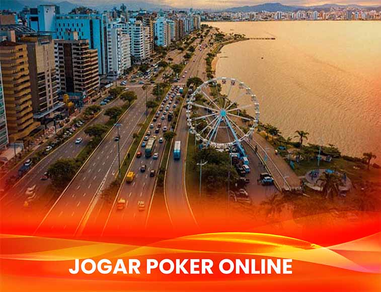 poker floripa sc Vista da orla da praia de Florianópolis com a roda gigante de ponto turístico