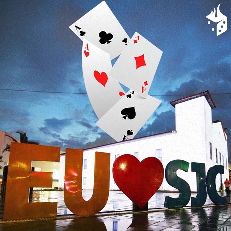 sjc poker sp Igreja Matriz de São José dos Campos com cartas de poker caindo