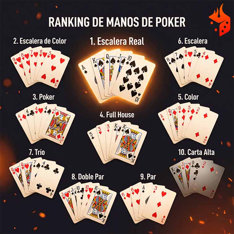 manos de poker Ranking manos de Poker