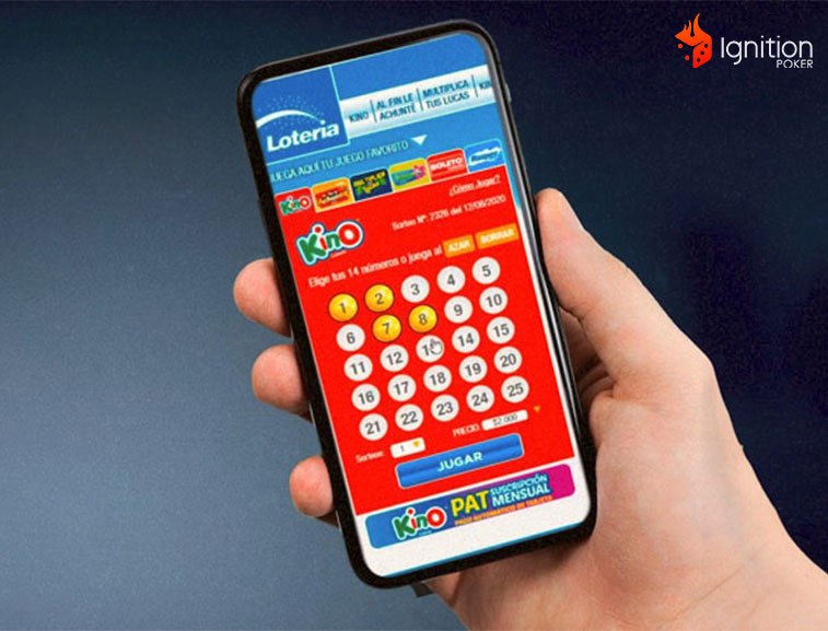 apostar kino online Persona con el celular abierto en la página de la Kino