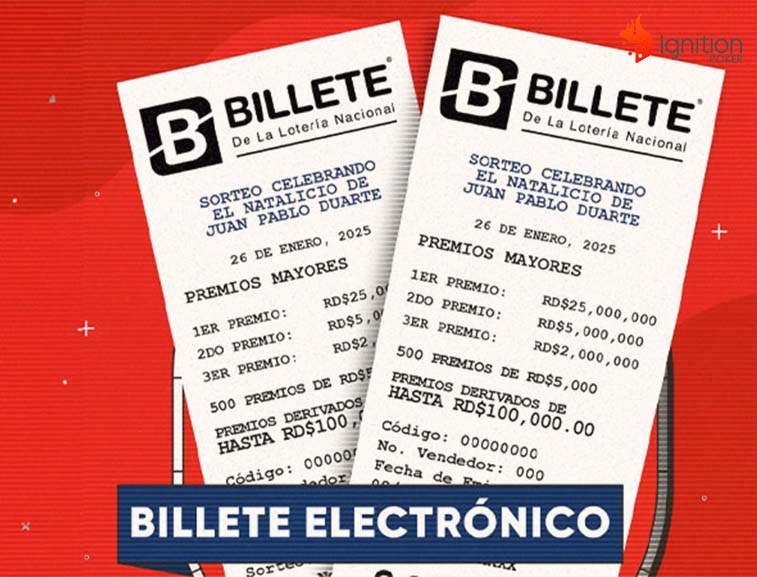 boleto loteria dominicana Billete de la lotería Nacional