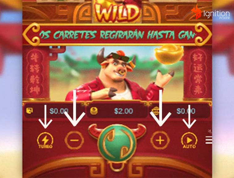 botones fortune ox Botones de Fortune Ox