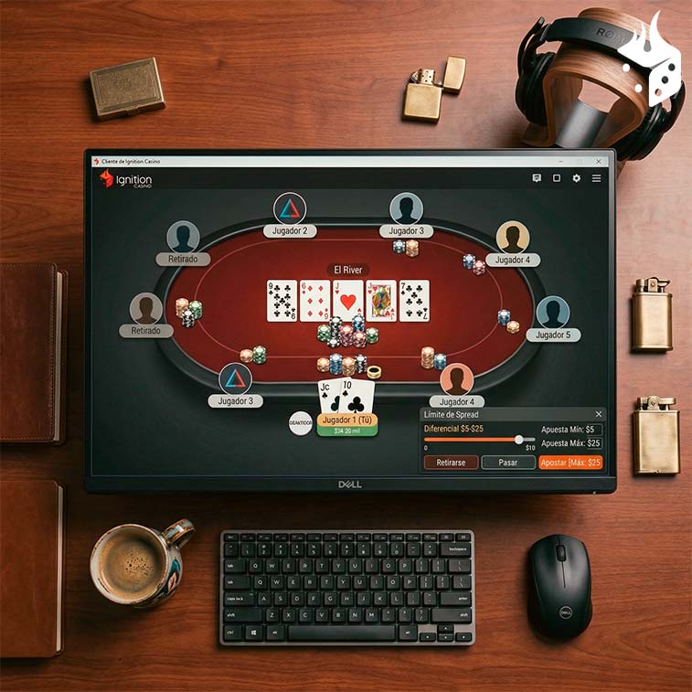 ignition jugar apostar Computadora con mesa de poker online en Ignition