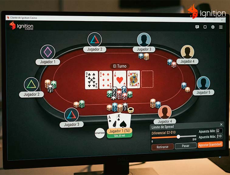 ignition poker online Computadora con mesa de poker online