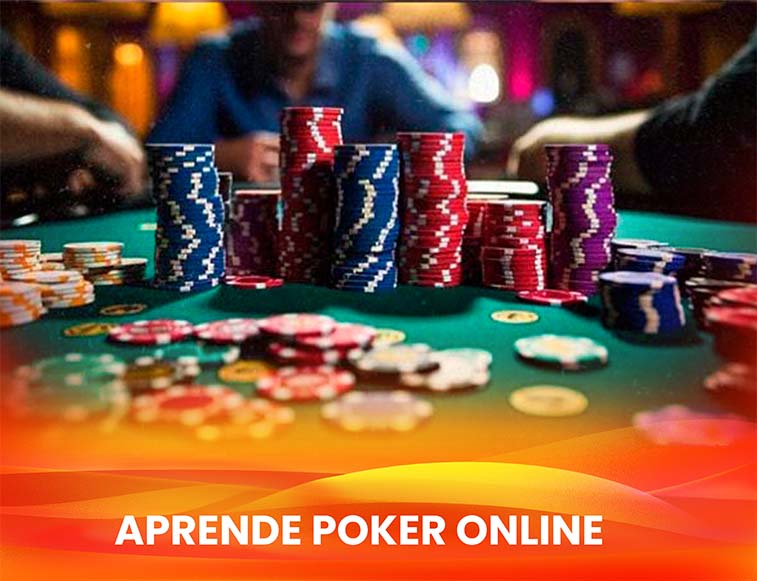 jugar poker en linea Fichas de poker sobre la mesa