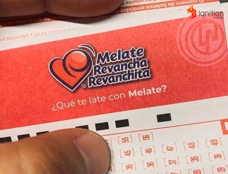 melate ficha loteria Persona con el boleto Melate