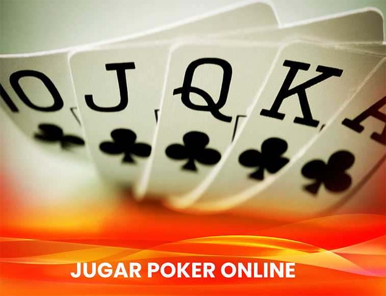Una mano de poker con un straigh flush